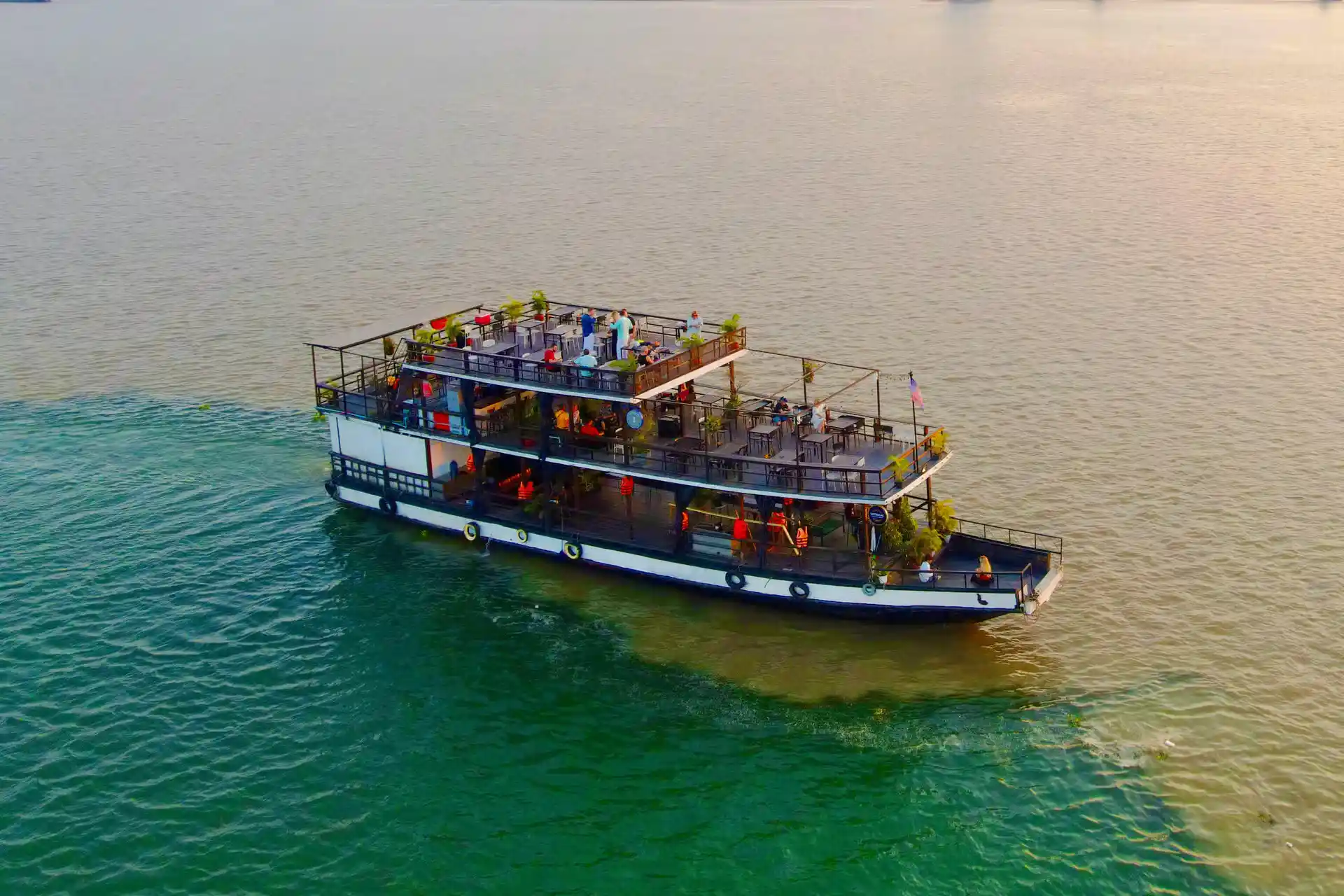 Relaxing Mekong River Sunset Cruise in Phnom Penh Cambodia