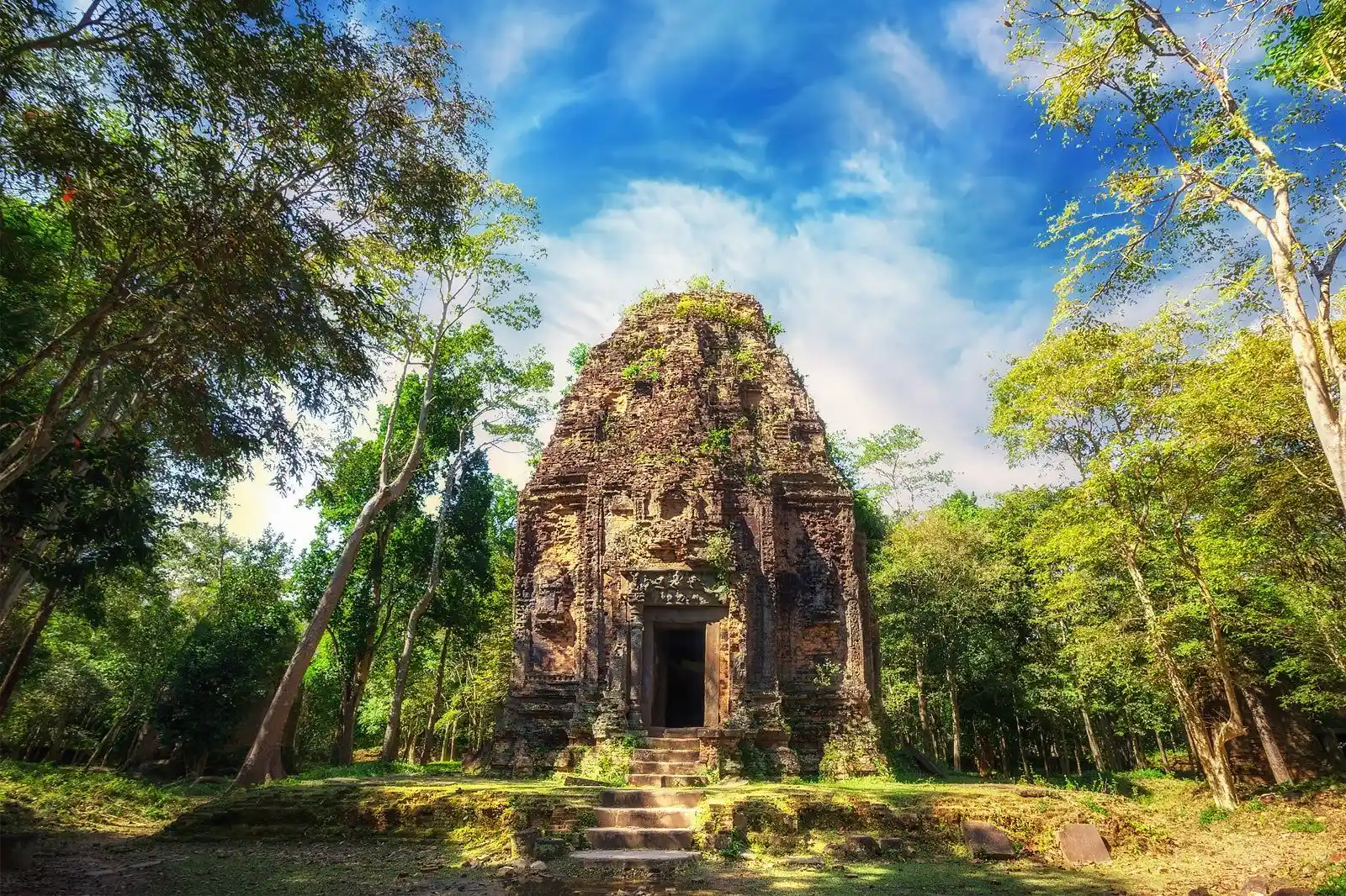 UNESCO Sambo Prei Kuk Pre-Angkorian Brick Temple Ruins in Kampong Thom Cambodia